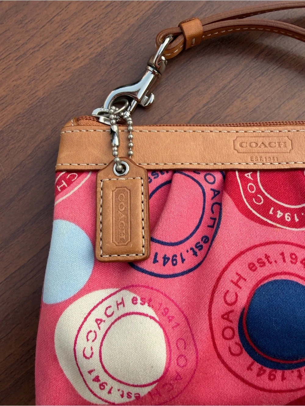 Coach euc wristlet